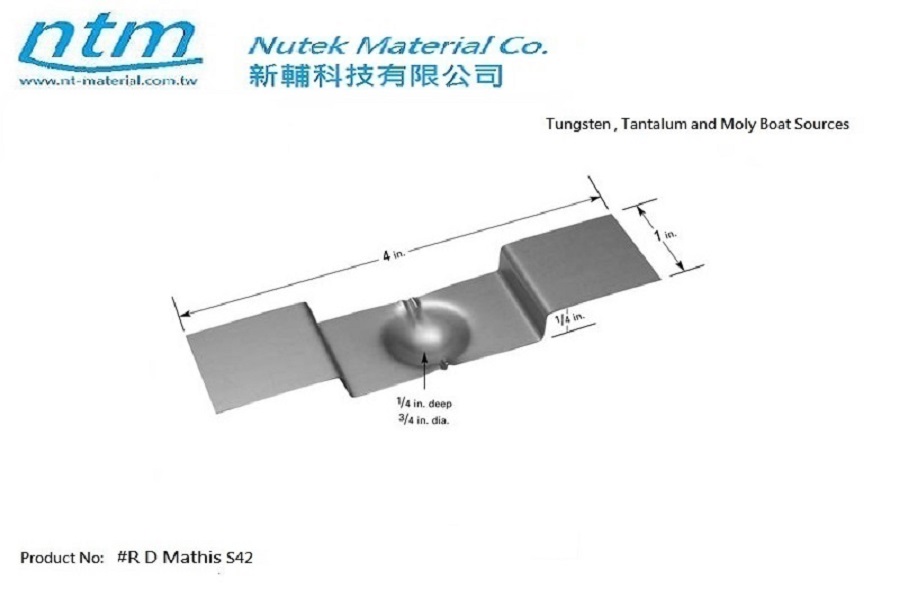 Tungsten , Tantalum and Moly Boat Sources-S42